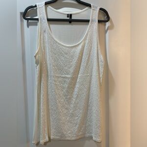 Sequined tank top